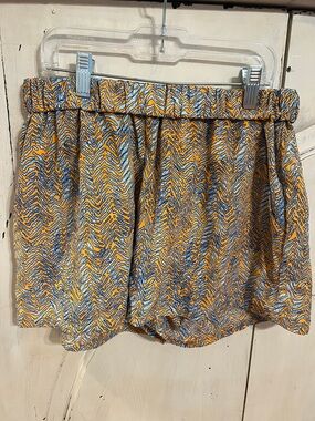 Tyche Printed Boho Shorts Medium | Elastic Waist Flowy Summer Beach